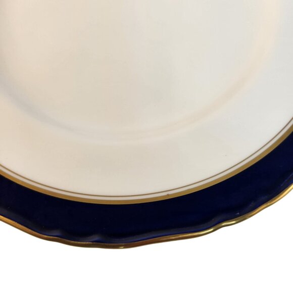 Royal Worcester Cavendish Blue Fine Bone China Salad Lunch Plate Made In England - Picture 3 of 6